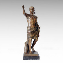 Soldiers Figure Statue Roman King Bronze Sculpture TPE-058